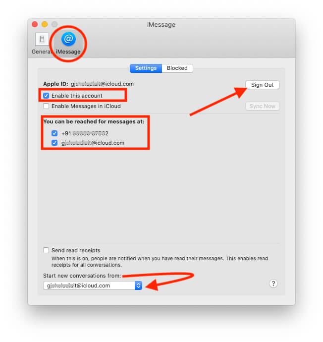 imessage keeps looping for email verification after upgrade on mac